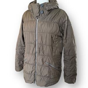 Columbia Thermal Coil Jacket Women's 1X Insulated Hooded with Flaws
